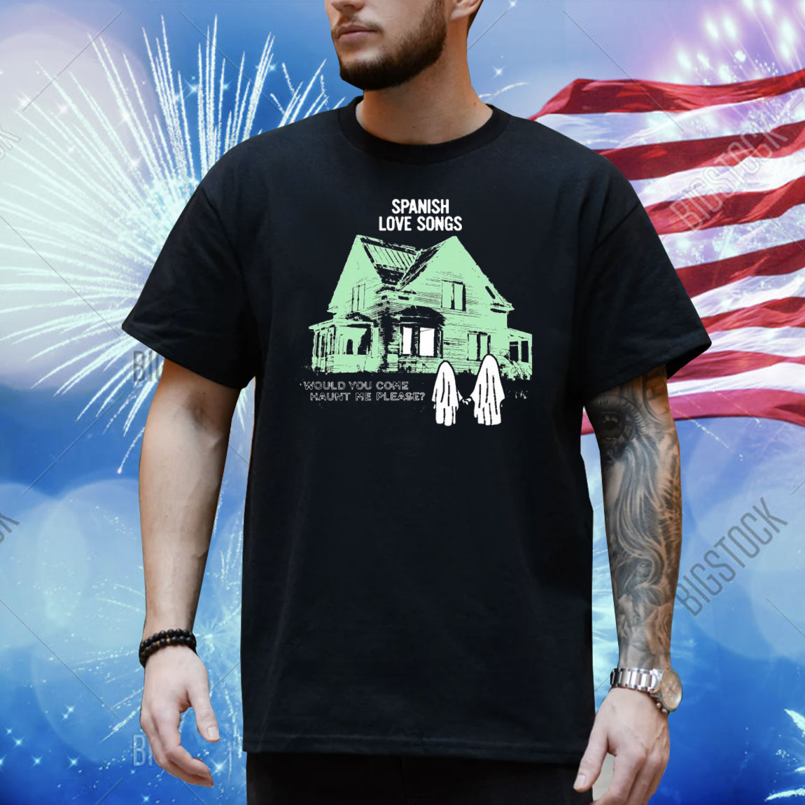 Spanish Love Songs Would You Come Haunt Me Please House Ghost Shirt