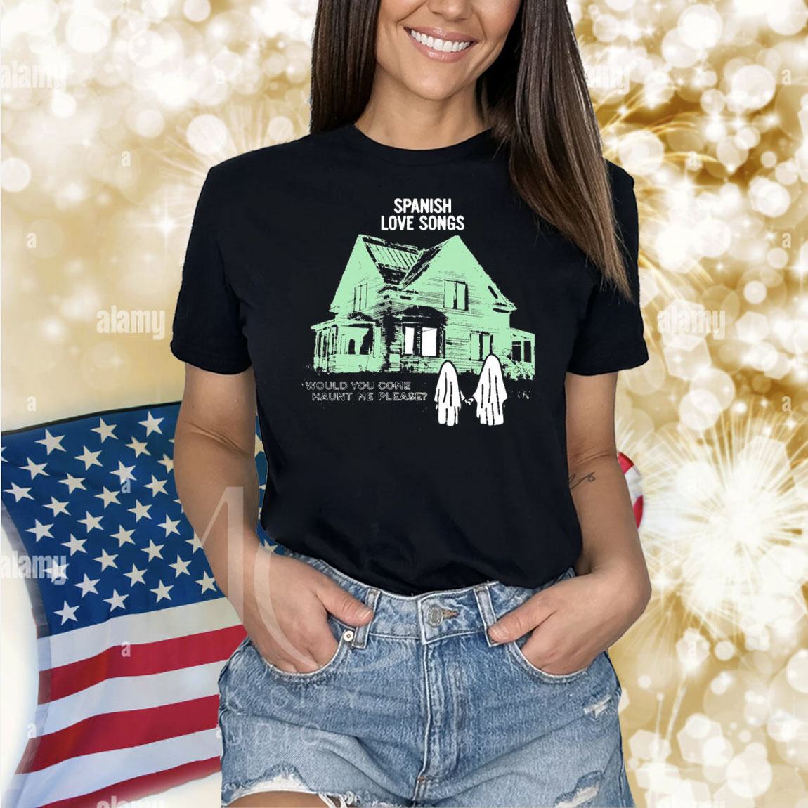 Spanish Love Songs Would You Come Haunt Me Please House Ghost Shirt