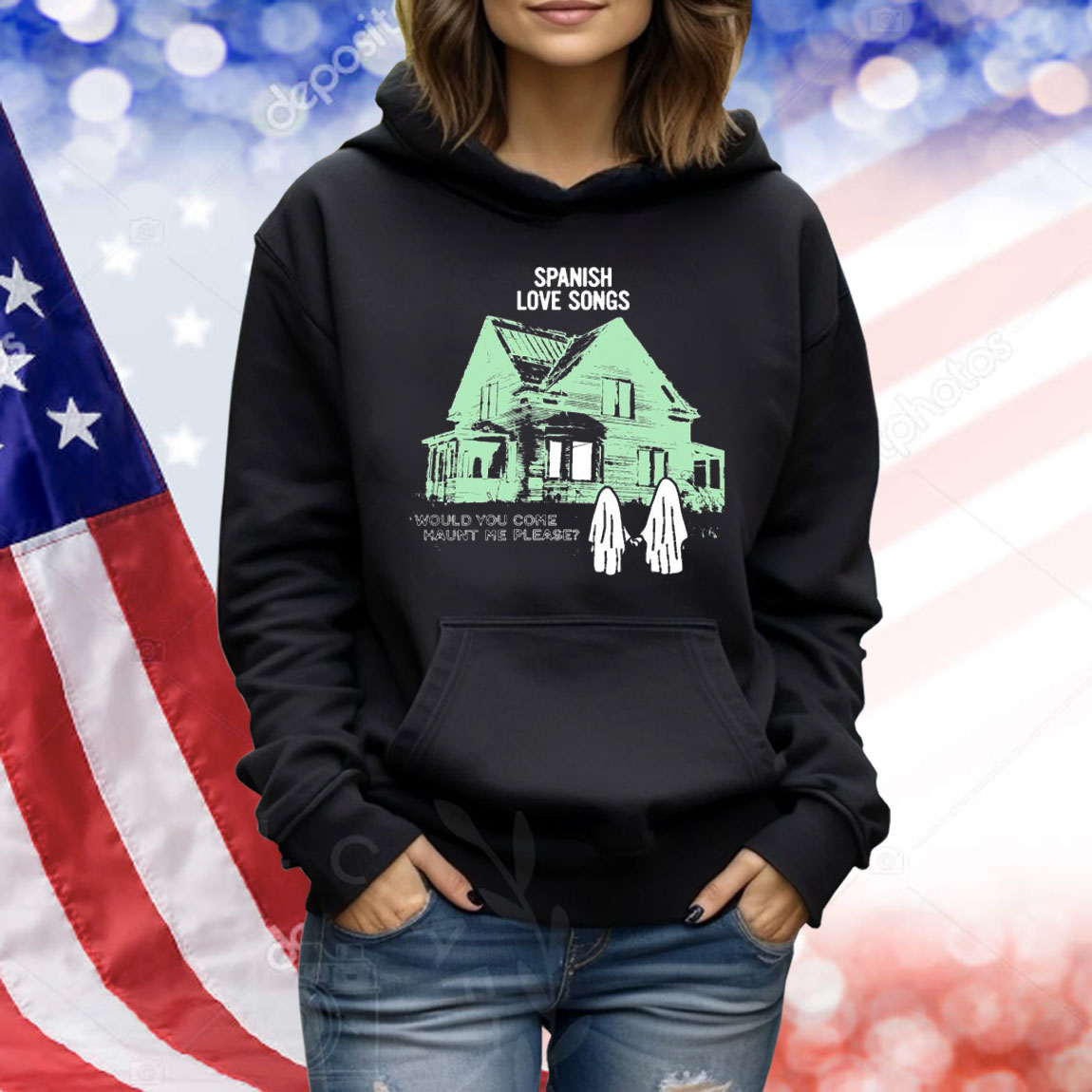 Spanish Love Songs Would You Come Haunt Me Please House Ghost Shirt
