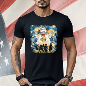 The Ghostbusters Battling The Stay Puft Marshmallow Man Shirt