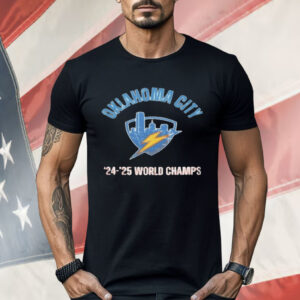 Thunder Champs 2025 Okc Basketball World Shirt