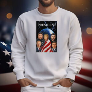 Trump Putin Zelenskyy Kim Jong-un Xi Jinping Global Presidents T-Shirt