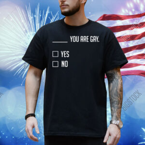 You Are Gay Yes No Shirt