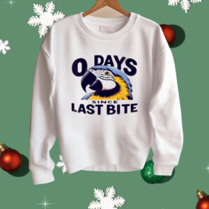 0 Days Since Last Bite Parrot Humor Nonprofit Attire Shirt