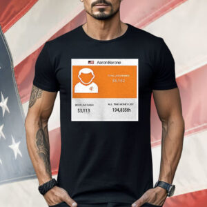 Aaron Barone Total Live Earnings Shirt
