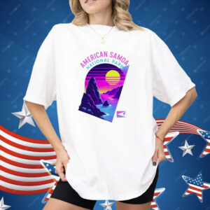 American Samoa Vaporwave Retro Sunset Shirt