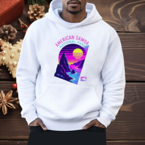 American Samoa Vaporwave Retro Sunset Shirt
