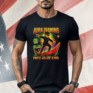 Aura Farming Indonesian Pacu Jalur King Shirt