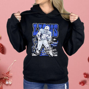 Barry Sanders Detroit Lions Chalked Up Player Graphic Shirt