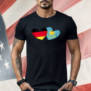 Germany Kazakhstan Flag Heart German Kazakh Friendship Shirt