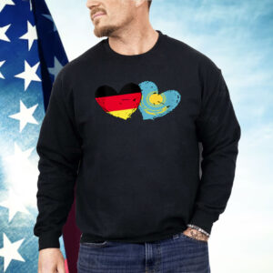 Germany Kazakhstan Flag Heart German Kazakh Friendship Shirt