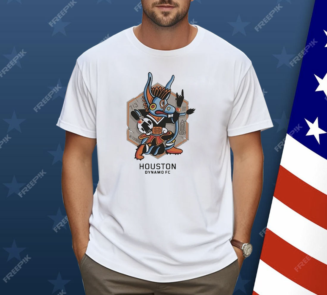 Houston Dynamo FC x Free Walls H-Town Hexagon Shirt