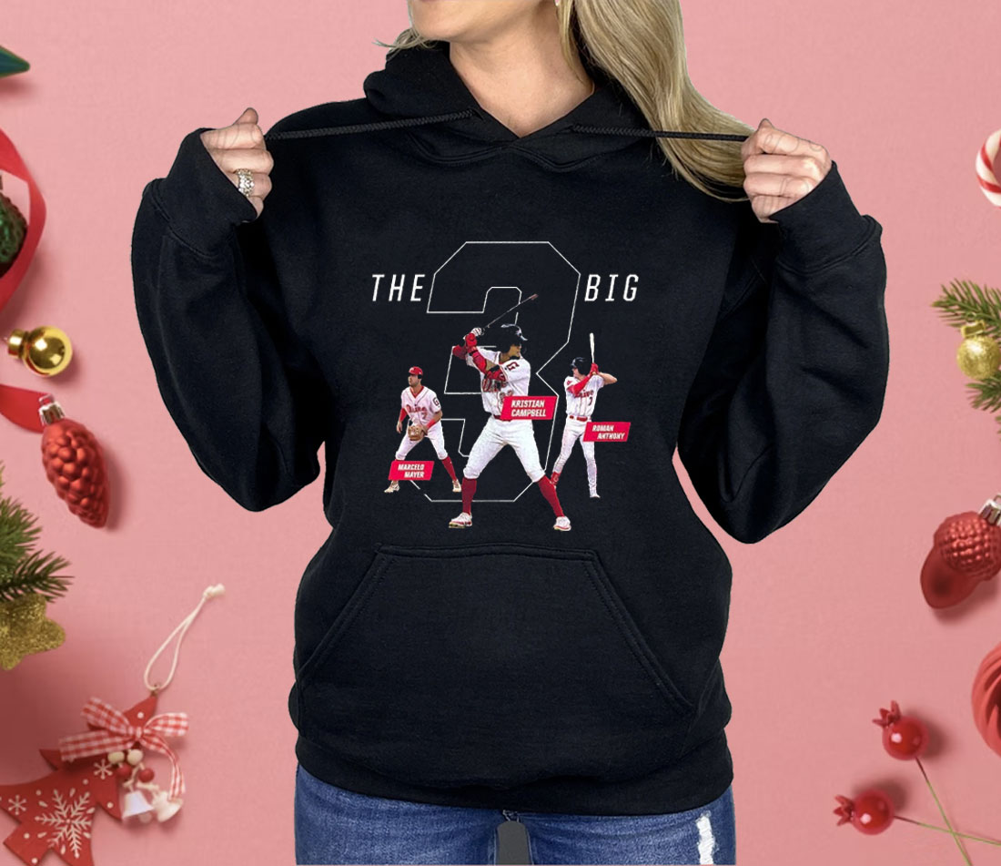 Marcelo Mayer Kristian Campbell Roman Anthony The Big 3 Red Sox Shirt