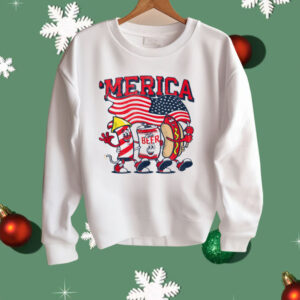 Merica Hot Dogs Beer Fireworks Shirt