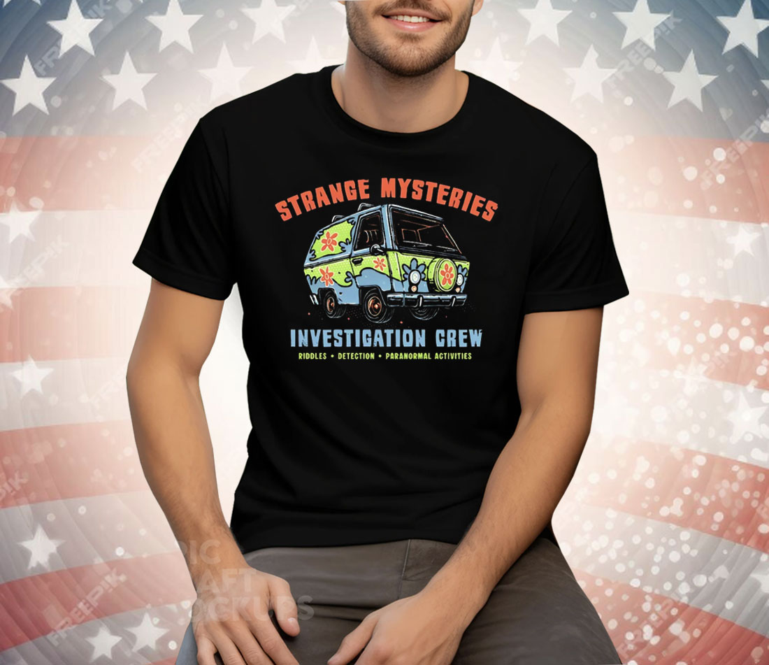 Mystery Inc.’s Mystery Machine Scooby Doo Strange Mysteries Investigation Crew Tee Shirt