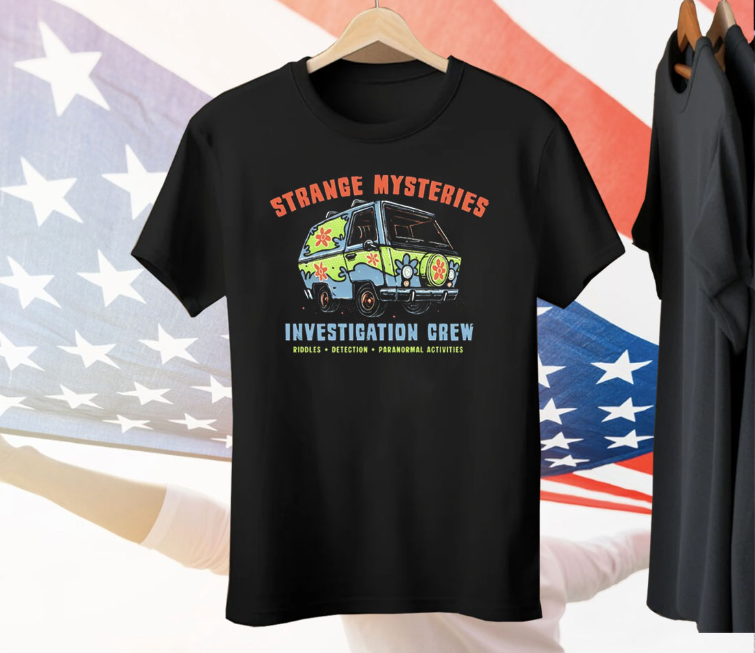 Mystery Inc.’s Mystery Machine Scooby Doo Strange Mysteries Investigation Crew Tee Shirt