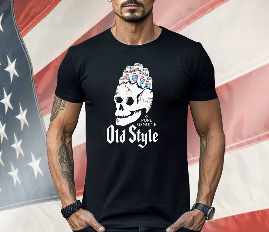 Old Style Beer Beer Brains Skull Shirt