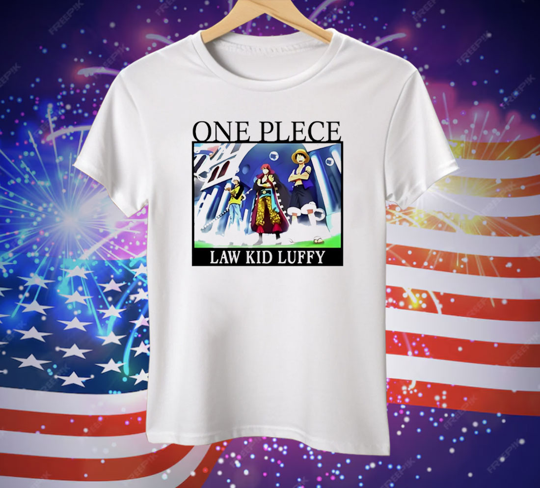 One Piece Law Kid Luffy Tee Shirt