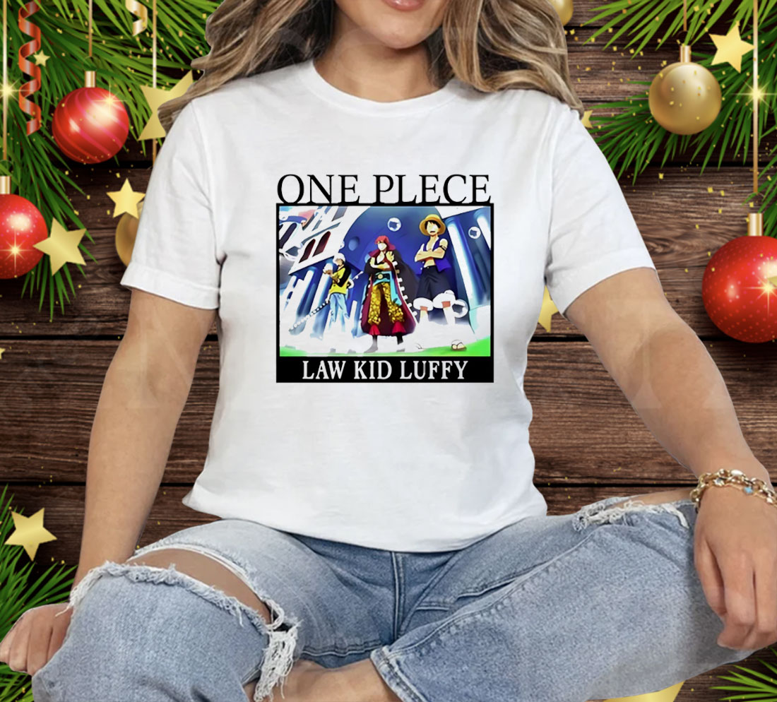 One Piece Law Kid Luffy Tee Shirt