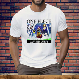 One Piece Law Kid Luffy Tee Shirt