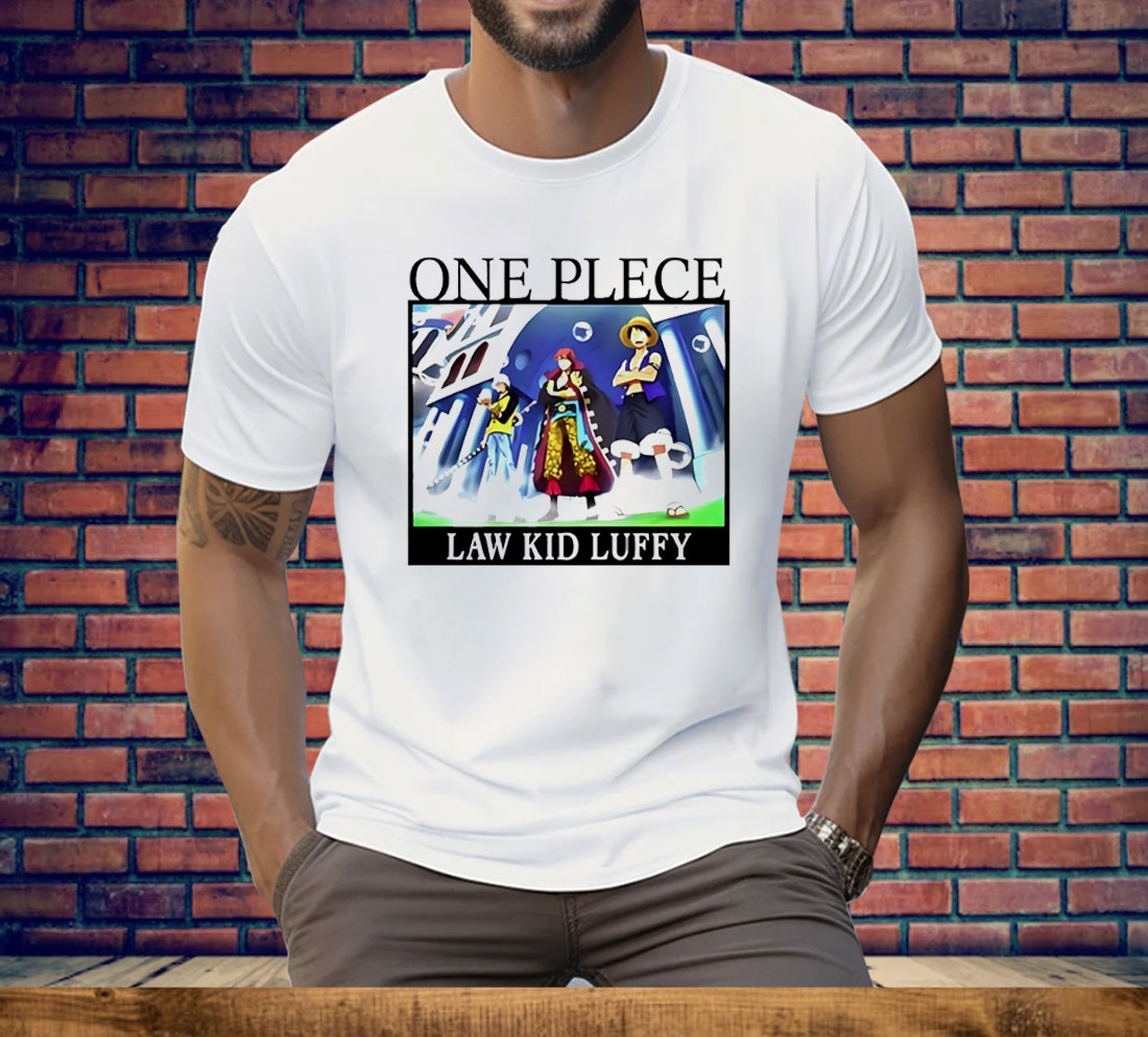 One Piece Law Kid Luffy Tee Shirt
