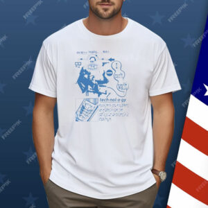 Retro Futuristic Technology Head Diagram Shirt