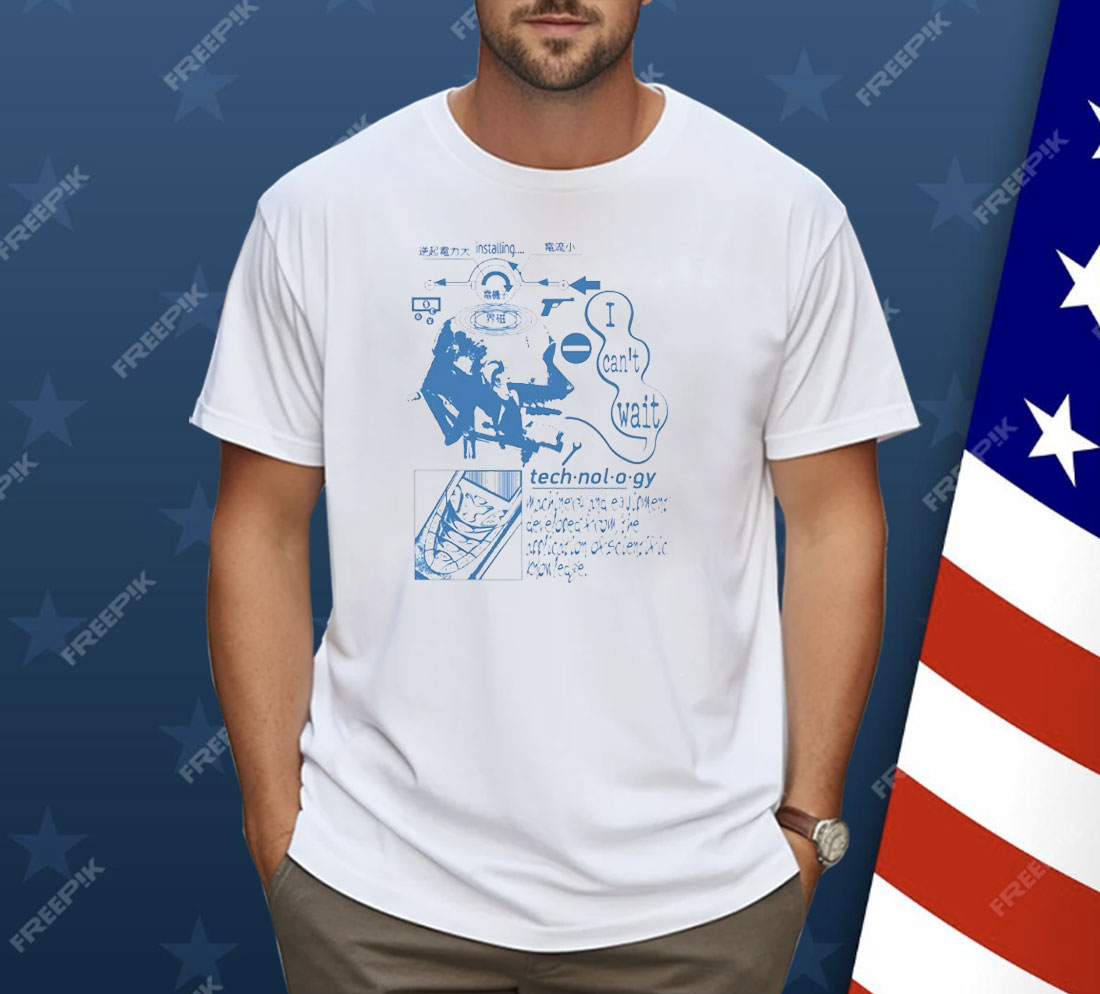 Retro Futuristic Technology Head Diagram Shirt