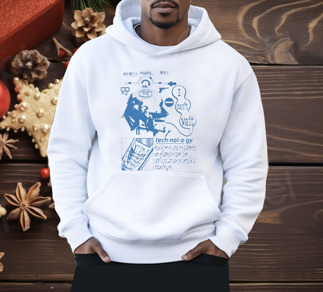 Retro Futuristic Technology Head Diagram Shirt
