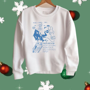 Retro Futuristic Technology Head Diagram Shirt
