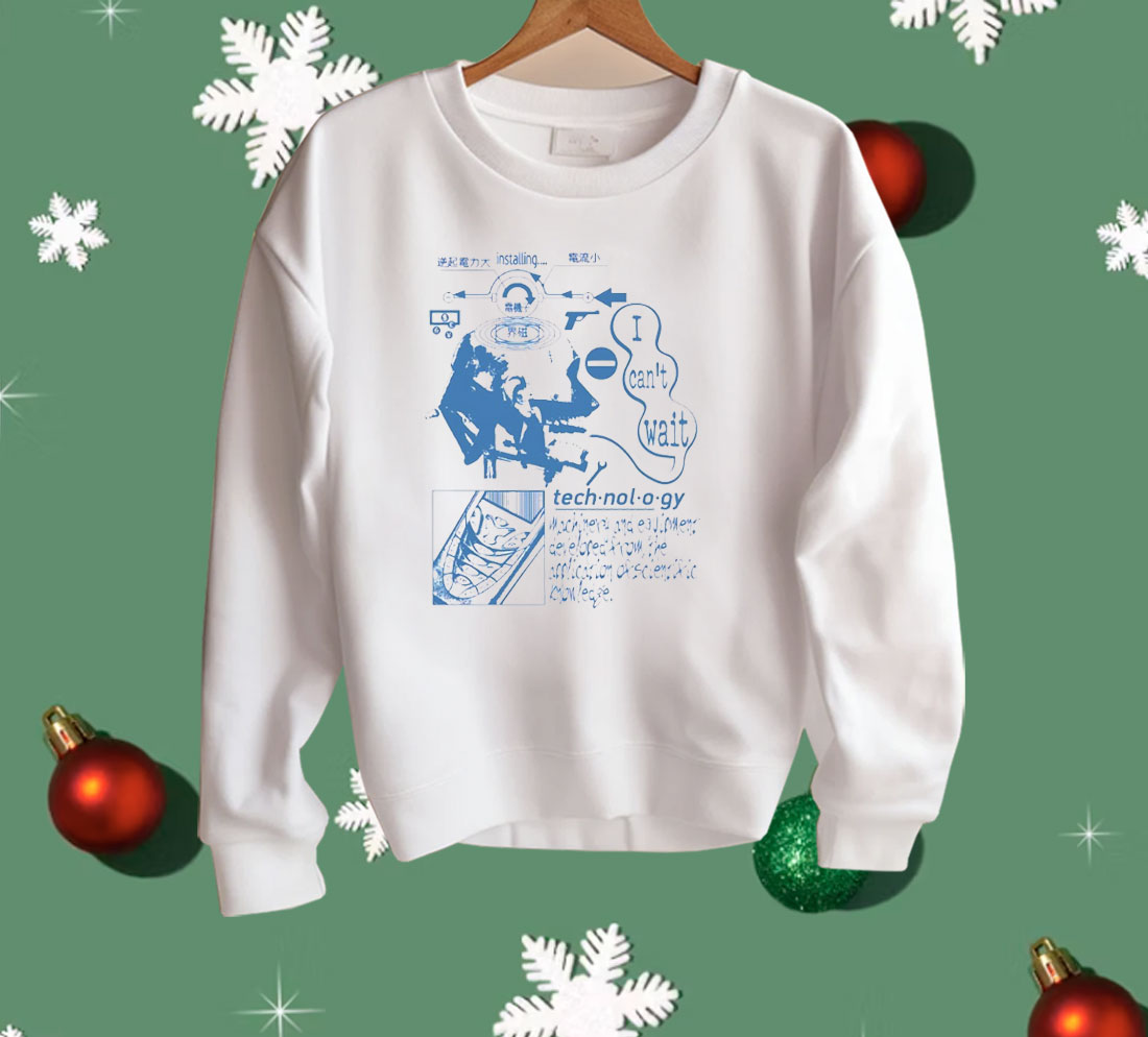 Retro Futuristic Technology Head Diagram Shirt