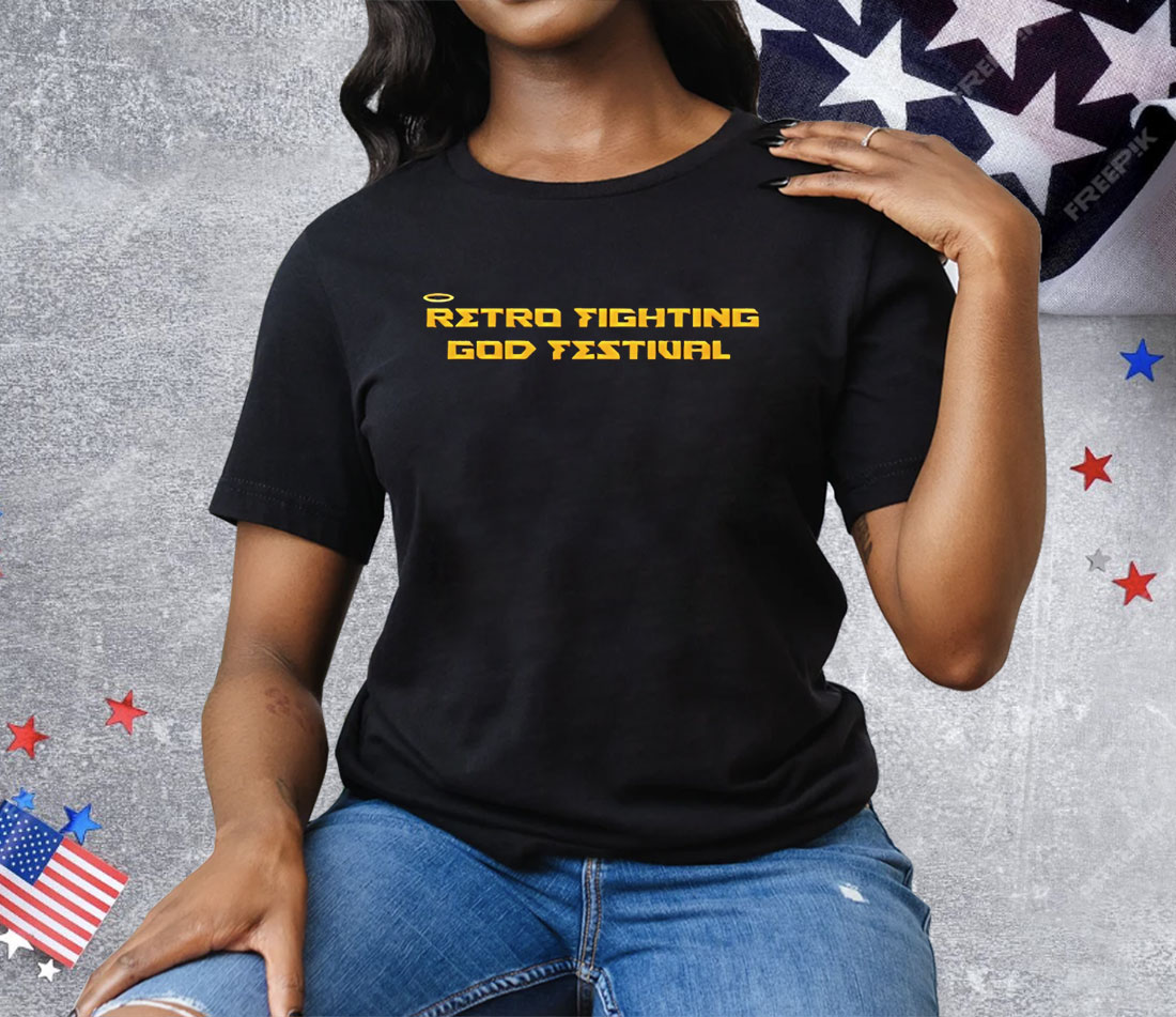 Retro Fighting God Festival Tee Shirt