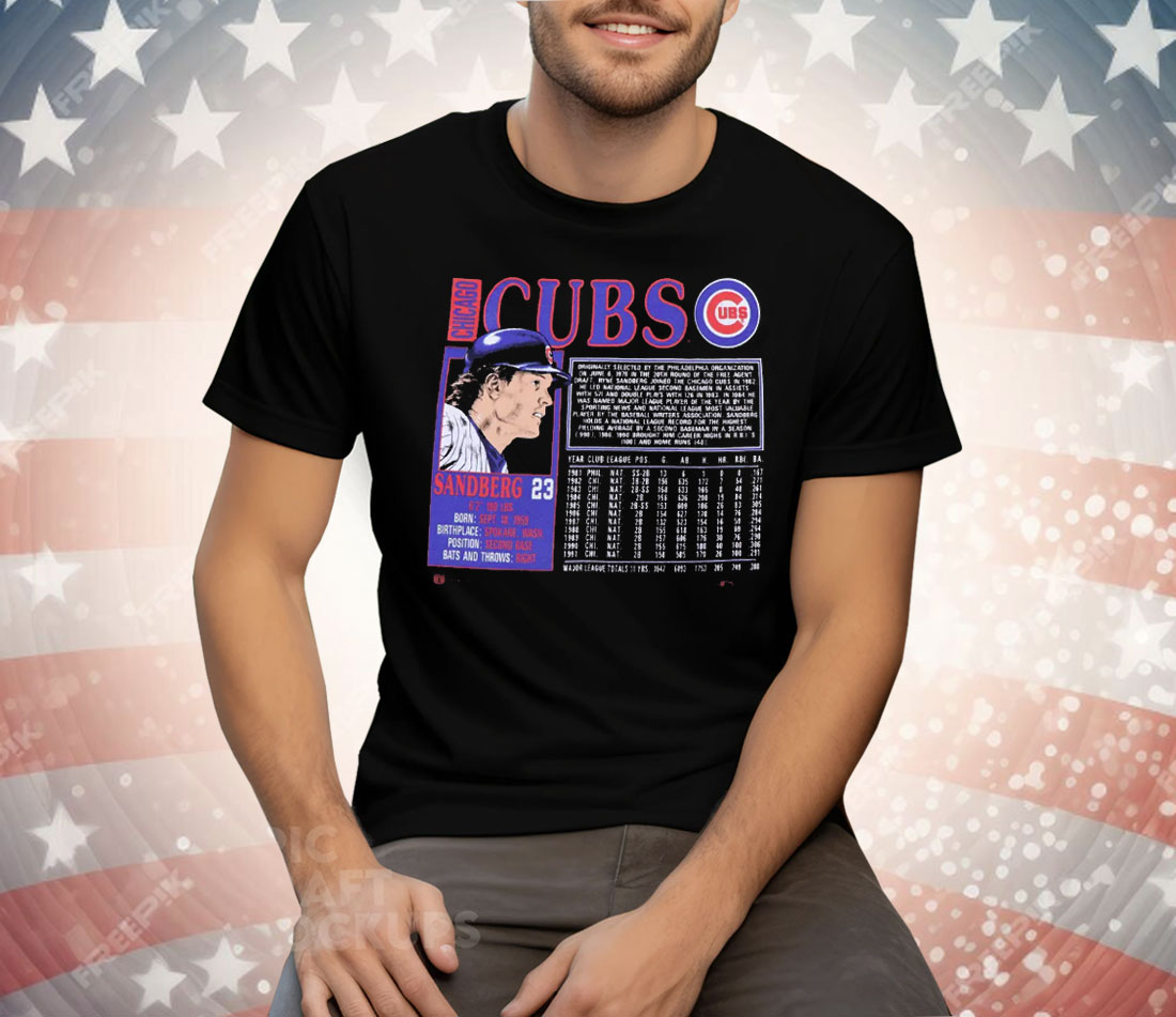 Ryne Sandberg Chicago Cubs Tee Shirt