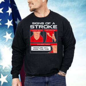 Signs Of A Stroke Twisted Mouth Arm Paralysis Shirt