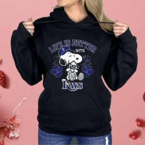 Snoopy Peanuts Life Is Better With Tampa Bay Rays Shirt