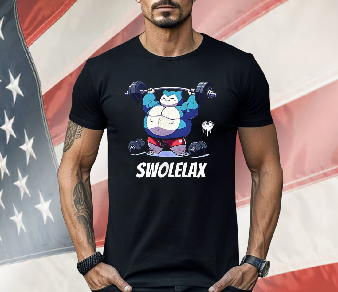Snorlax Pokemon Swolelax Muscle Gym Shirt