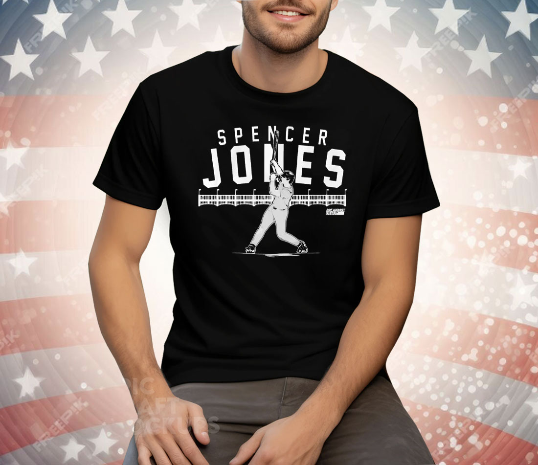 Spencer Jones New York Yankees Slugger Swing Tee Shirt