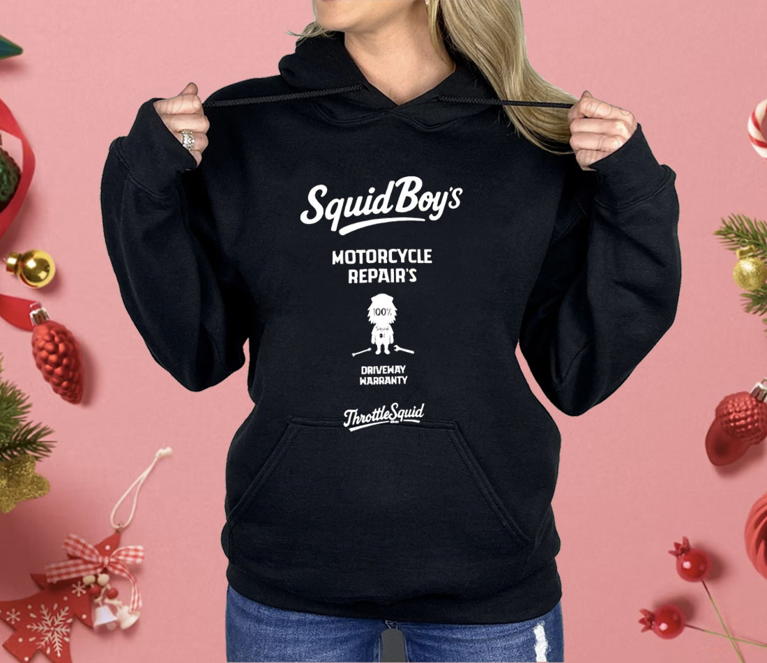 Squid Boy’s Motorcycle Repair’s Shirt