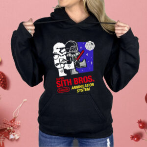 Star Wars And Super Mario Bros Galactic Annihilation System Shirt