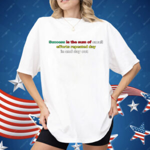 Success Is The Sum Of Small Efforts Repeated Day In And Day Out Shirt