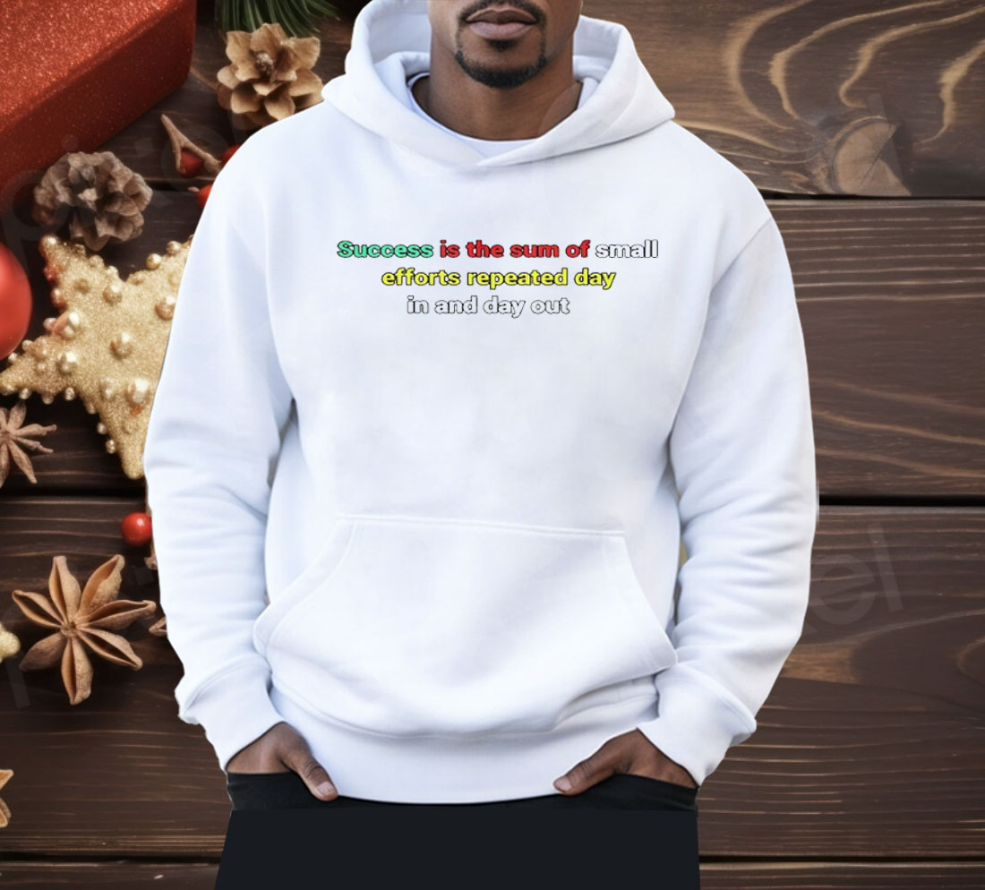 Success Is The Sum Of Small Efforts Repeated Day In And Day Out Shirt
