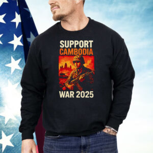 Support Cambodia Thailand Vs Cambodia War 2025 Shirt