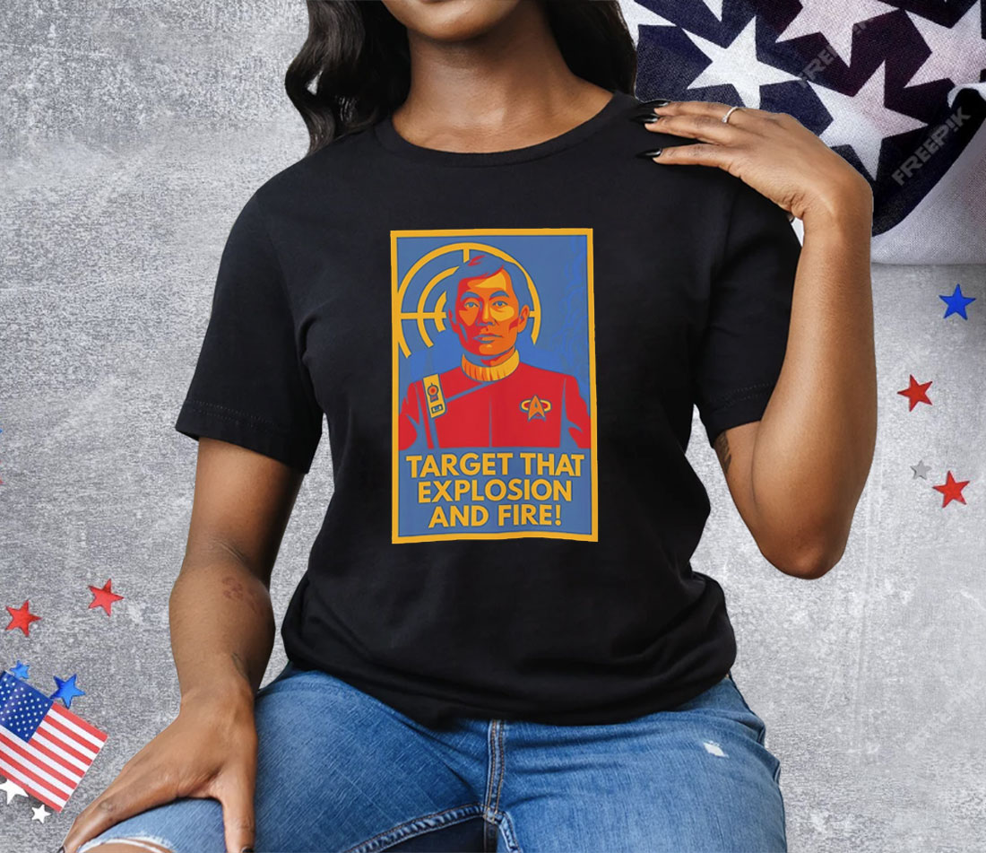 Target That Explosion And Fire Tee Shirt