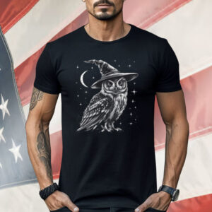 Wizard Owl Witchy Cottagecore Bird Lover Owl Halloween Shirt