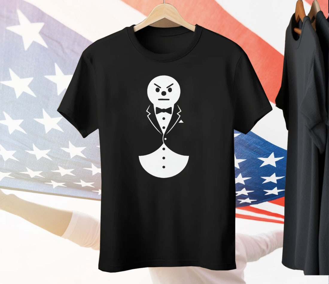 Angry Snowman In A Tux Tee Shirt
