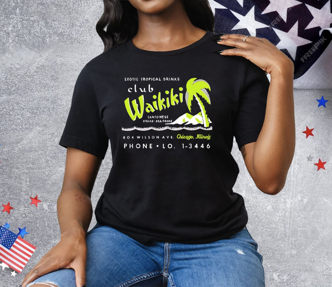 Club Waikiki Chicago IL Tiki Bar Tee Shirt