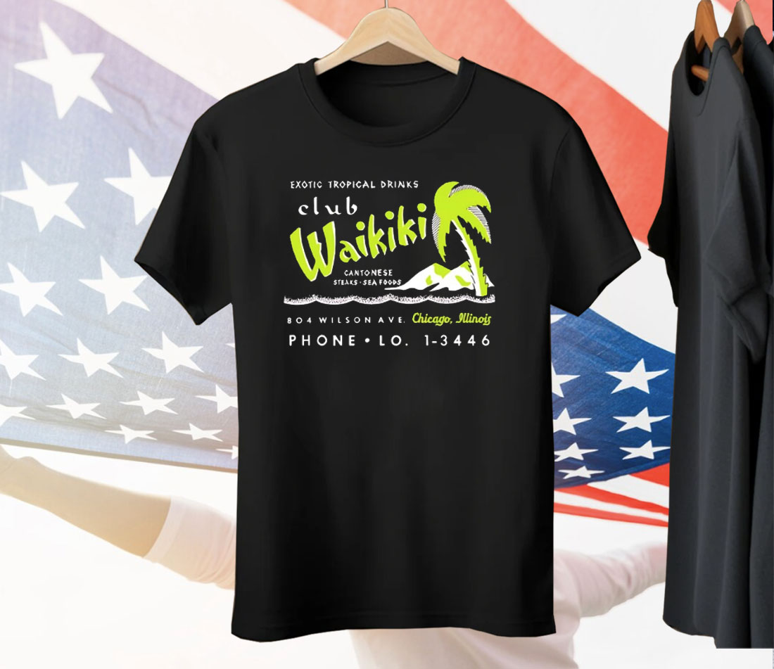 Club Waikiki Chicago IL Tiki Bar Tee Shirt