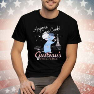 Disney Pixar Ratatouille Remy Gusteau’s Paris France Anyone Can Cook Tee Shirt