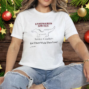 Endangered Species Animal Crackers Eat Them While They Last Tee Shirt