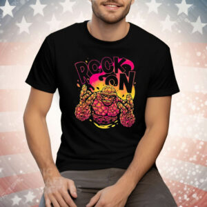 Fantastic Four Ben Grimm Rock On Tee Shirt