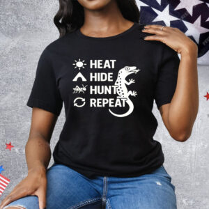 Gecko Eat Hide Hunt Repeat Tee Shirt